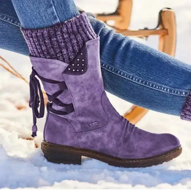 Julia | Bottes d'hiver en Laine avec Soutien Orthopédique pour le bas du dos