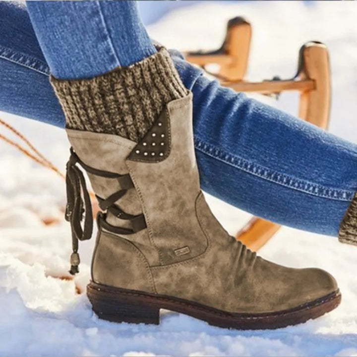 Julia | Bottes d'hiver en Laine avec Soutien Orthopédique pour le bas du dos