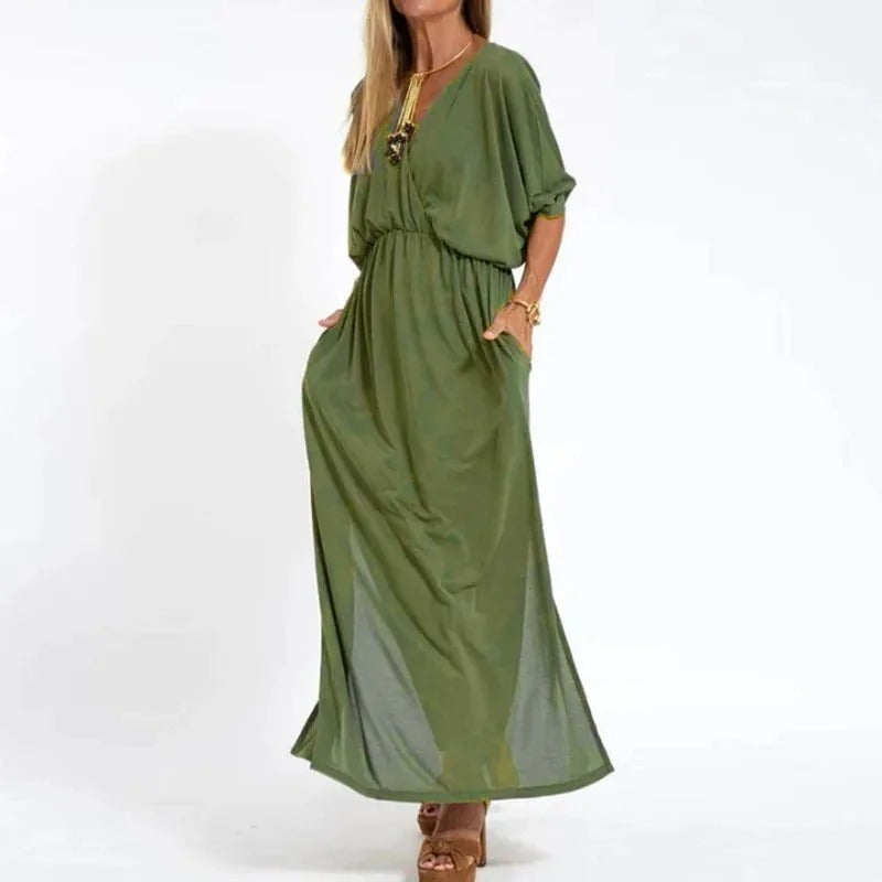 Angelica | Longue robe d'été Vintage